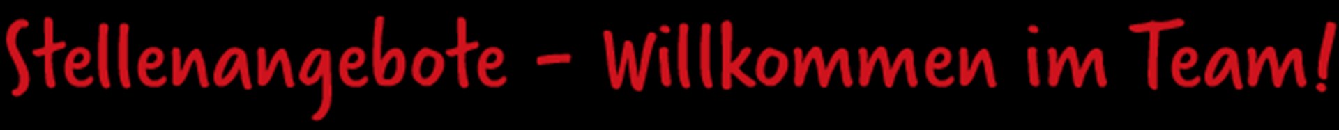 Schriftzug_Stellenangebote_willkommen im Team_lang