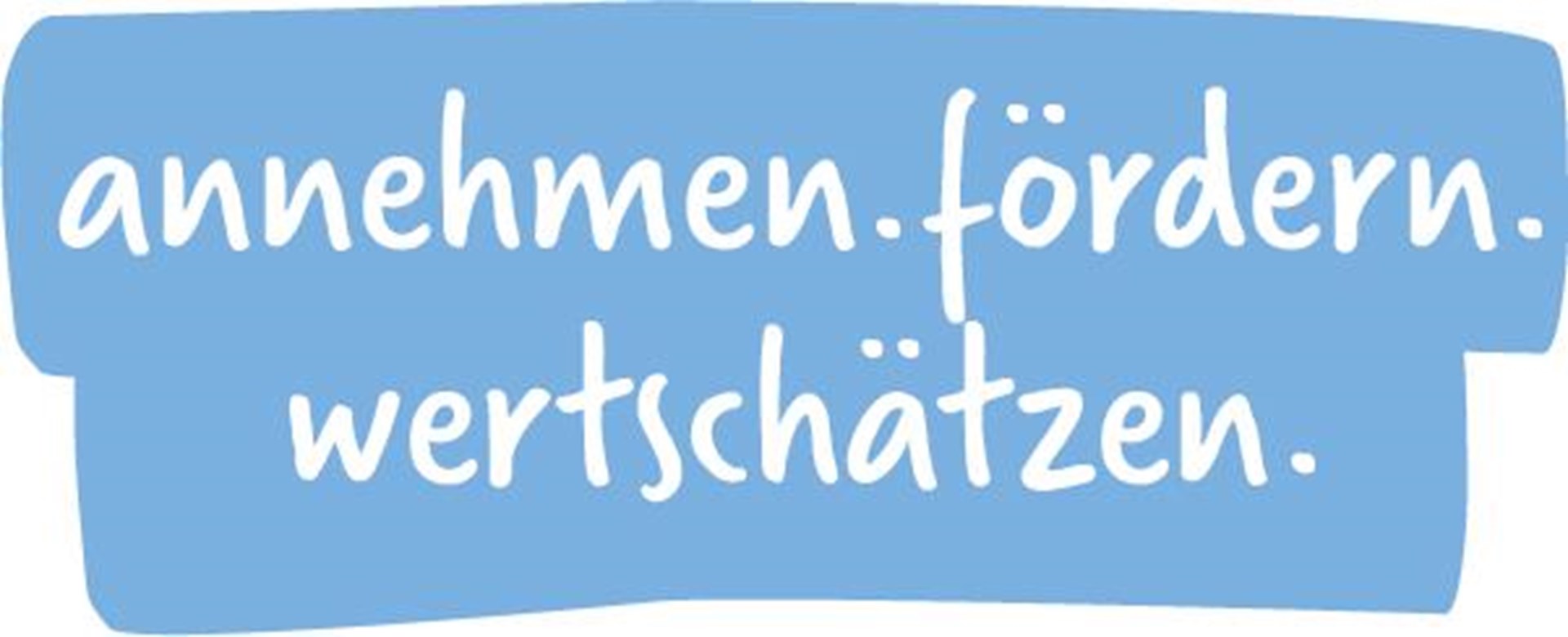Sprüche Marginalspalten - 001 - Marginalspalte blau_annehmen_fördern_wertschätzen