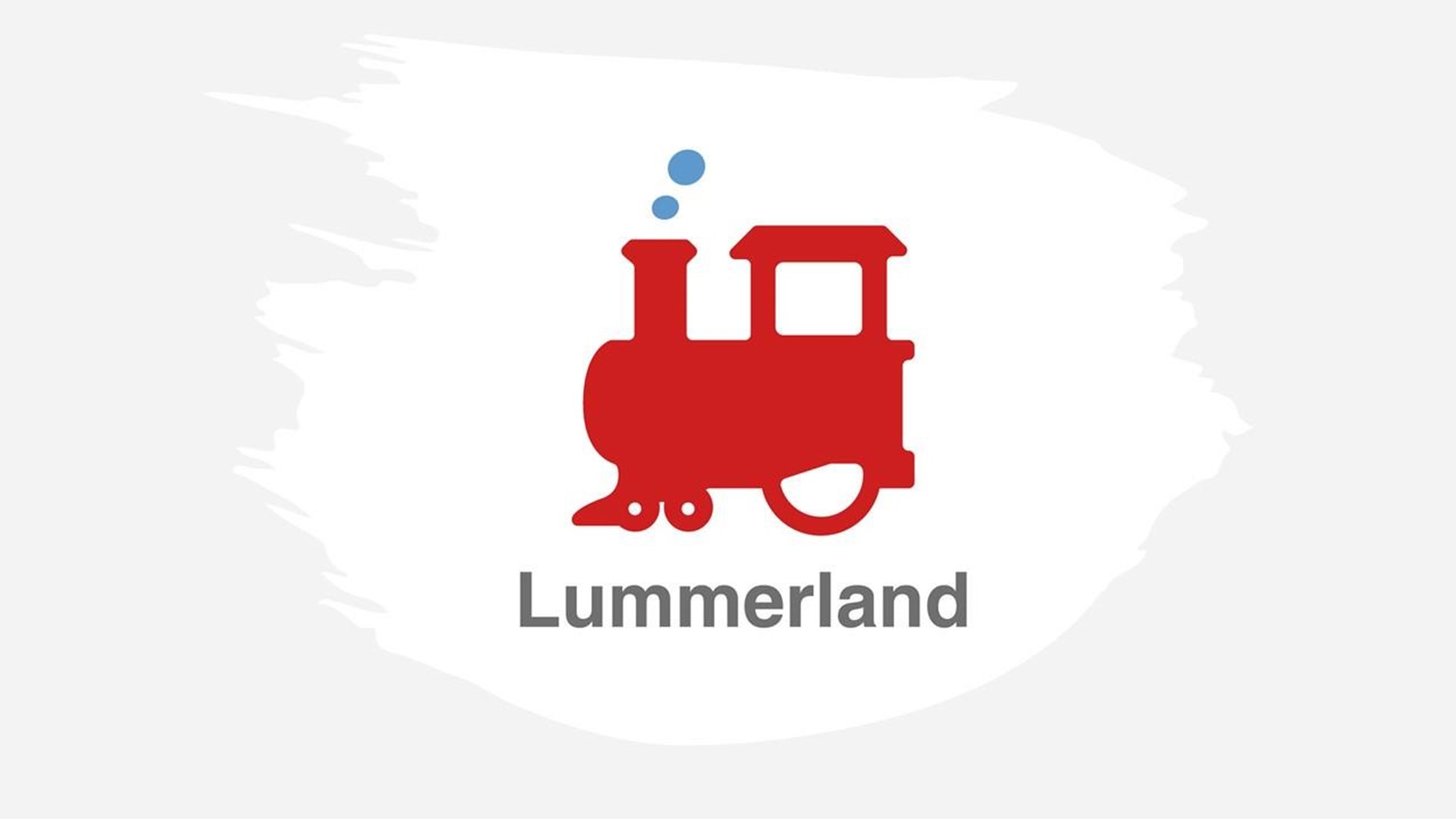 Das Logo der Wohneinrichtung Lummerland zeigt den Umriss einer roten Lokomotive