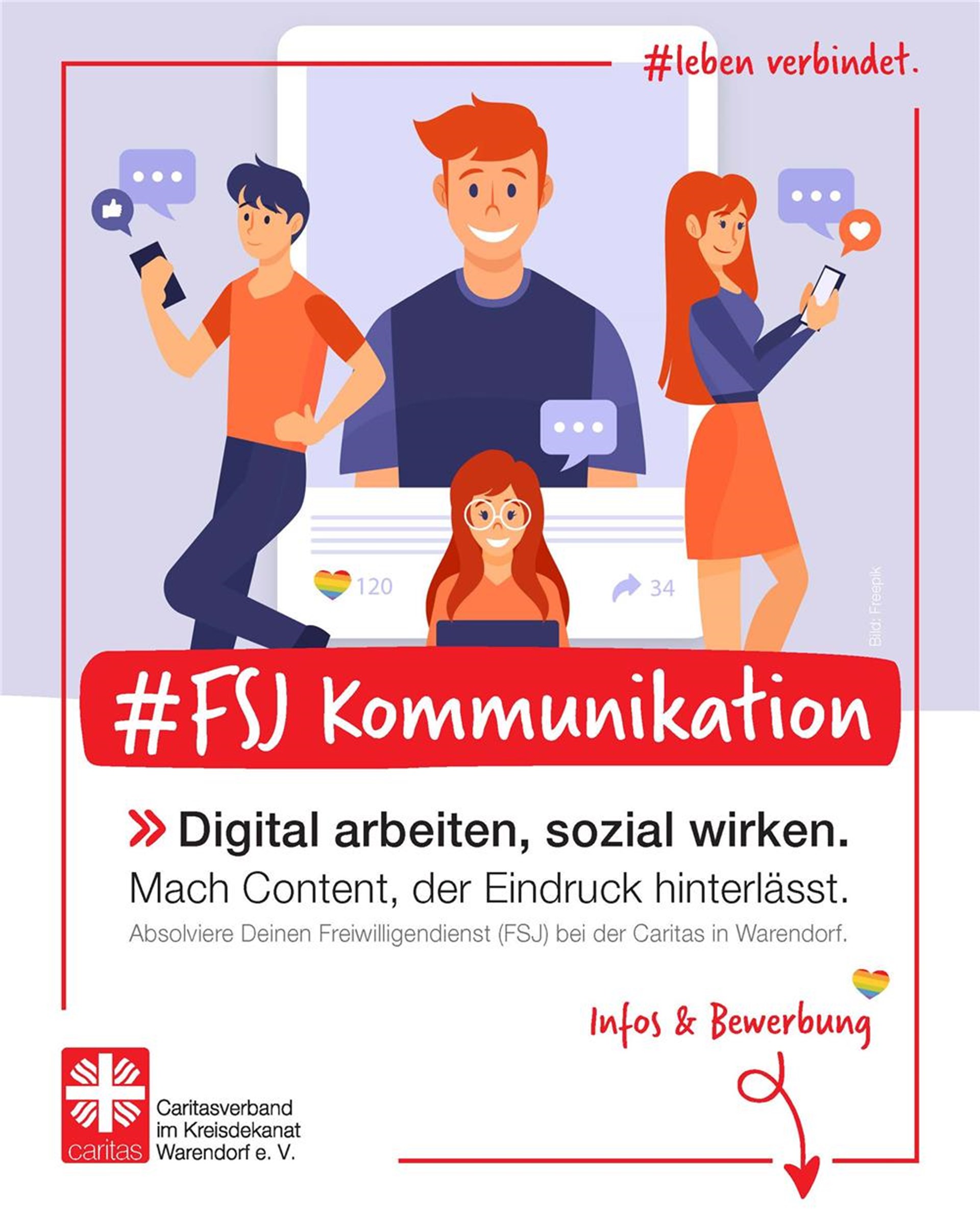 Social Media Anzeige FSJ Kommunikation