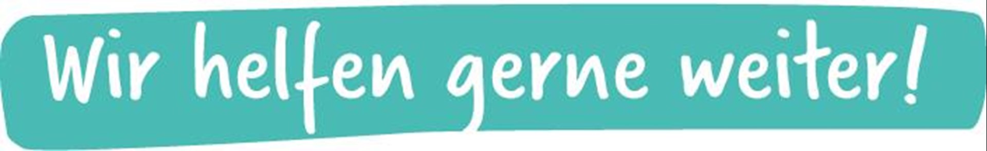 Sprüche Marginalspalten - 007 - Marginalspalte türkis_Wir helfen gerne weiter