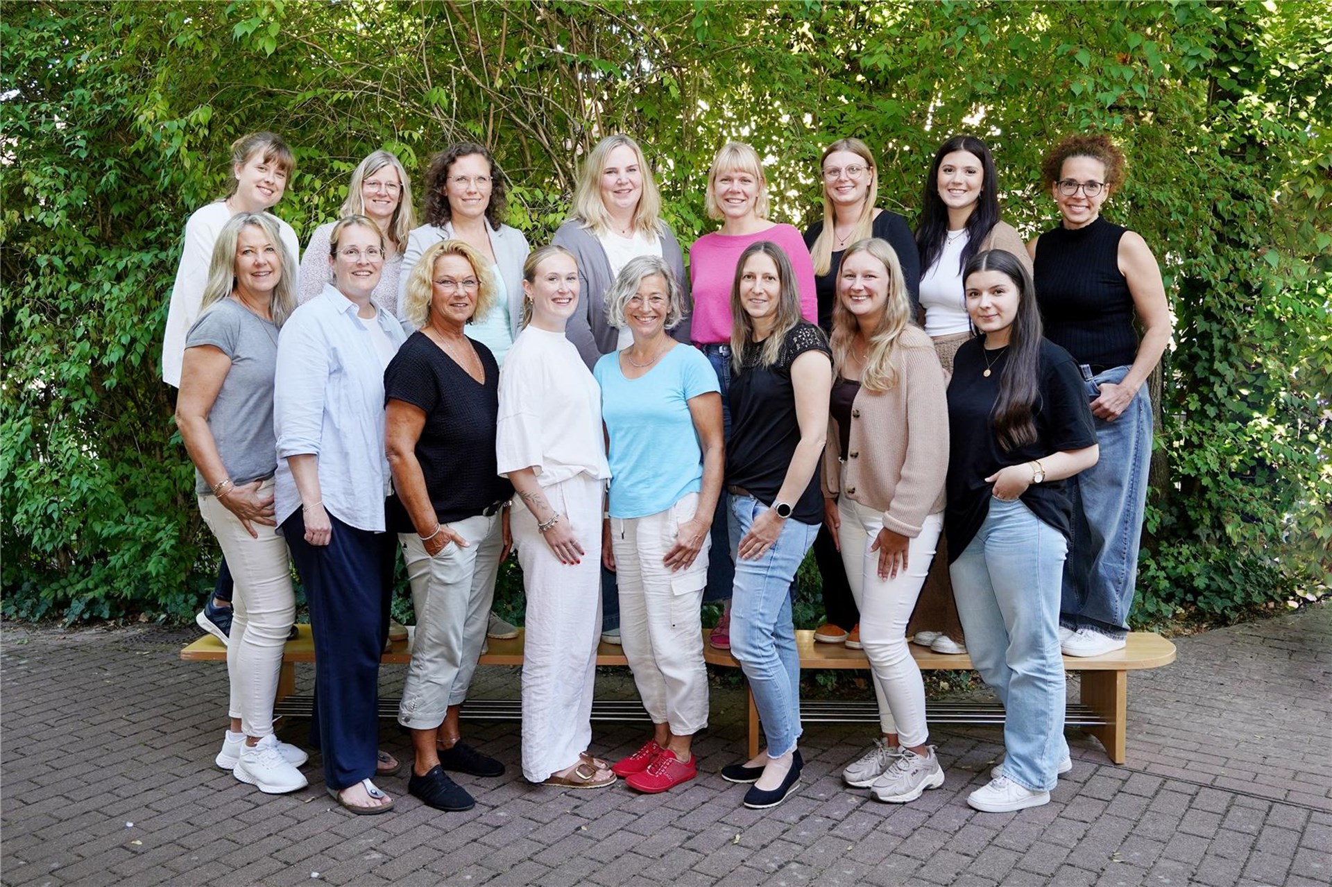 Die Mitarbeitenden des Angela-Kindergartens in Beckum 